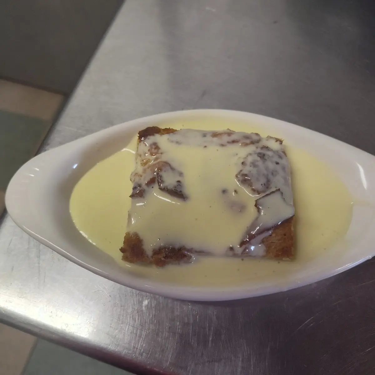 Bread Pudding with Vanilla Sauce