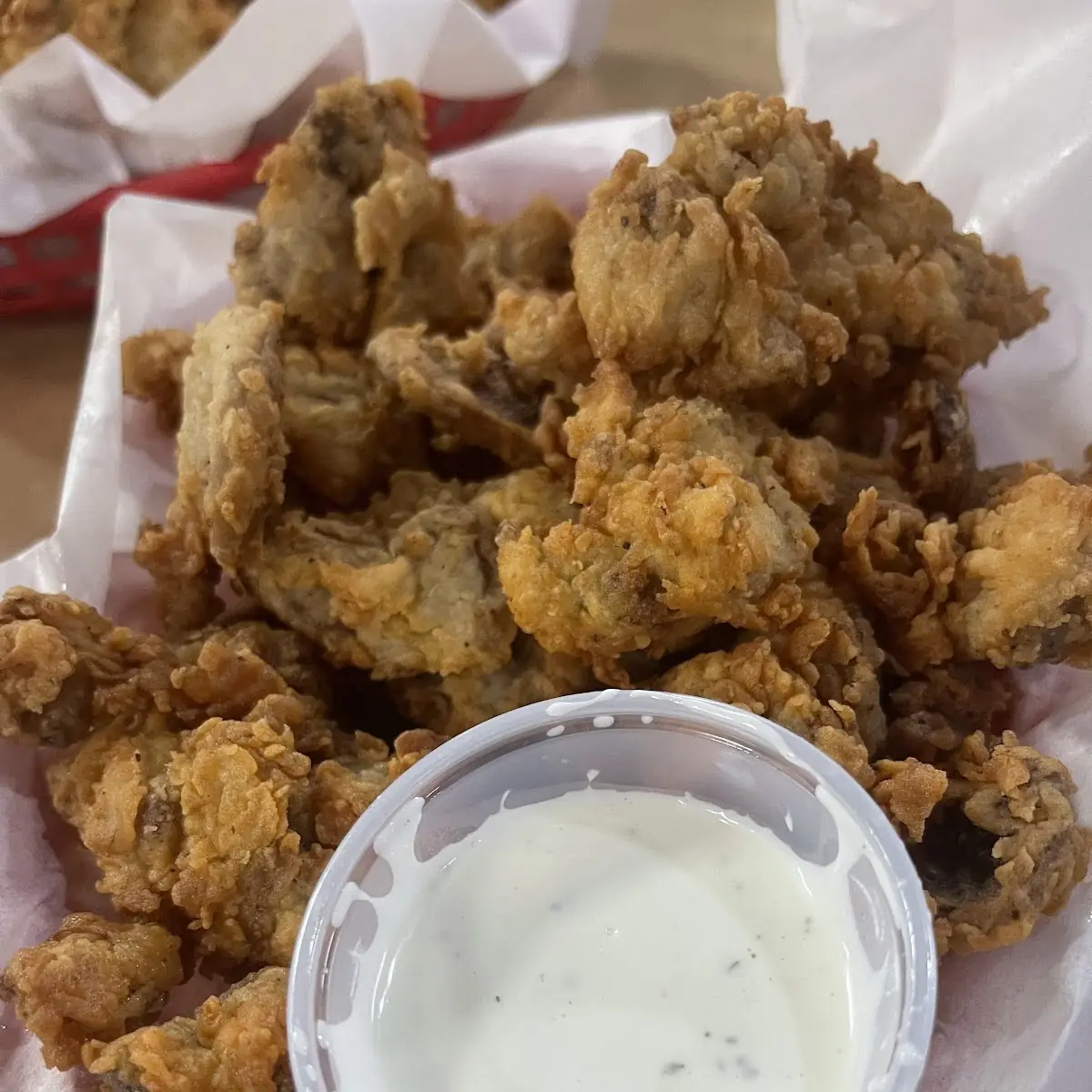 Fried Mushrooms with Homemade Ranch
