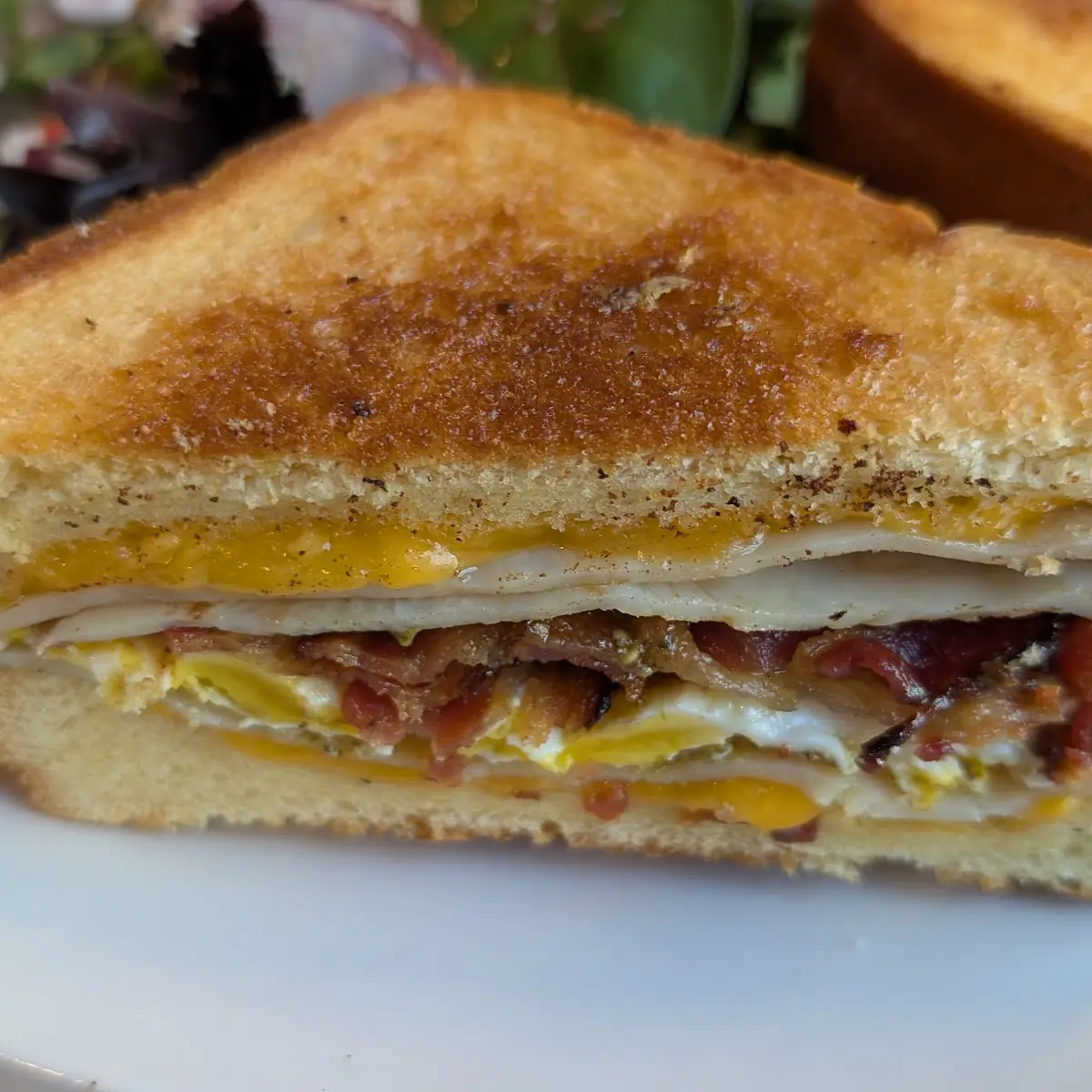 Toasted Breakfast Sandwich with Eggs