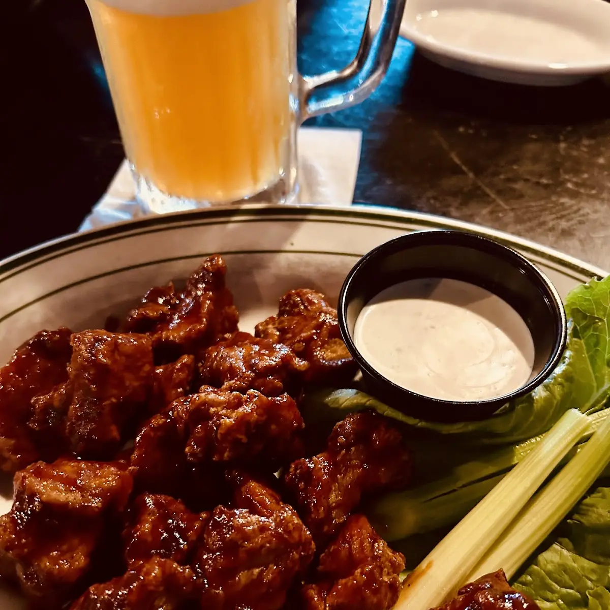 Boneless Wings & salad