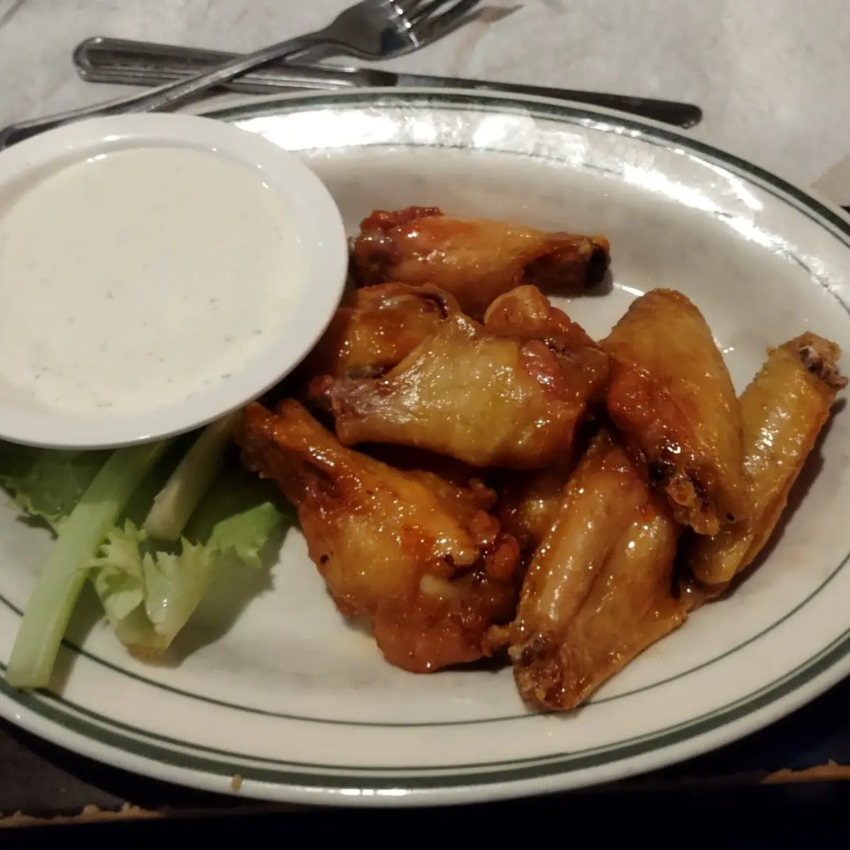 BBQ Chicken Wings w Ranch
