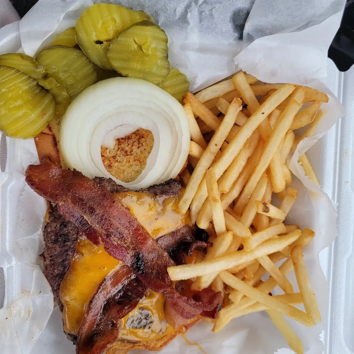 Cheddar Bacon Cheese Burger