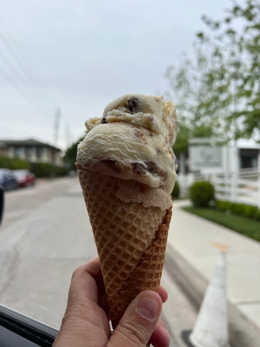 Single Scoop Ice Cream on a Waffle Cone