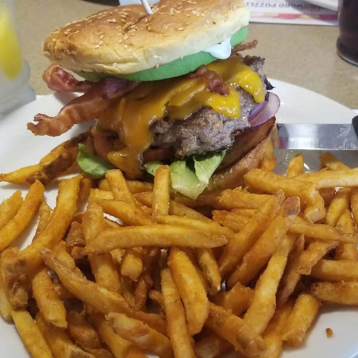 Bacon Cheddar Avocado Burger