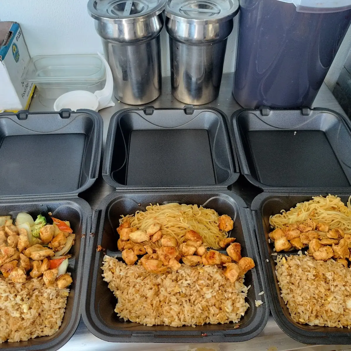 Chicken Fried Rice and Noodles