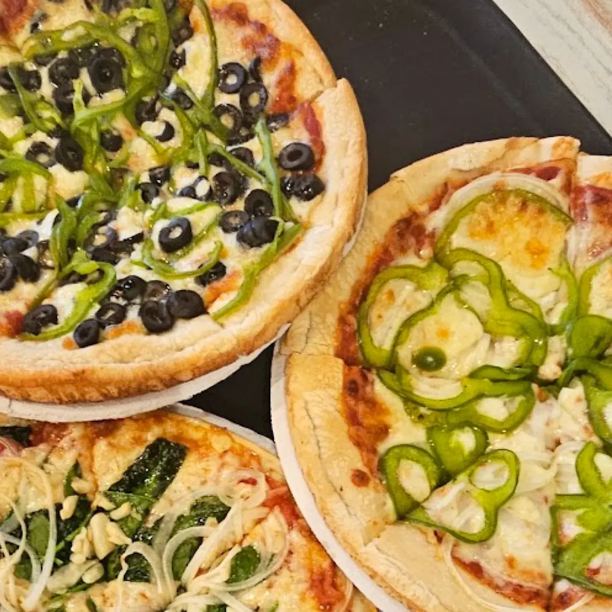 Pizzas with Various Toppings