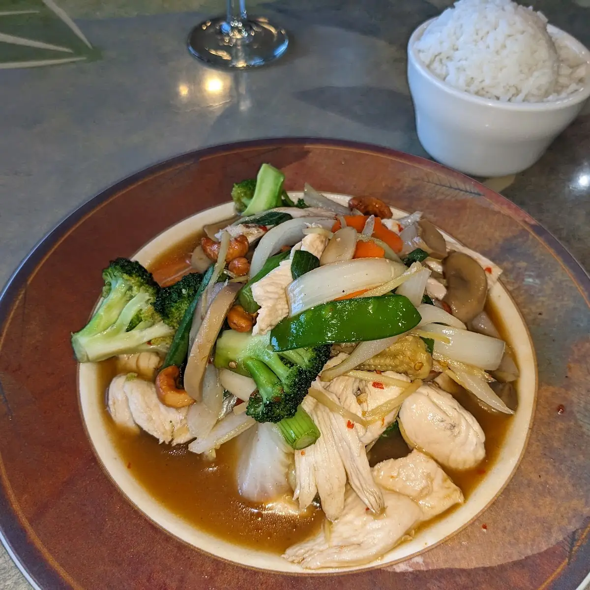 Ginger Chicken Medium Spice with Extra Vegetables