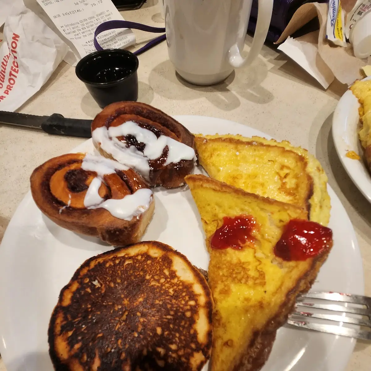 Cinnamon Roll French Toast Combo