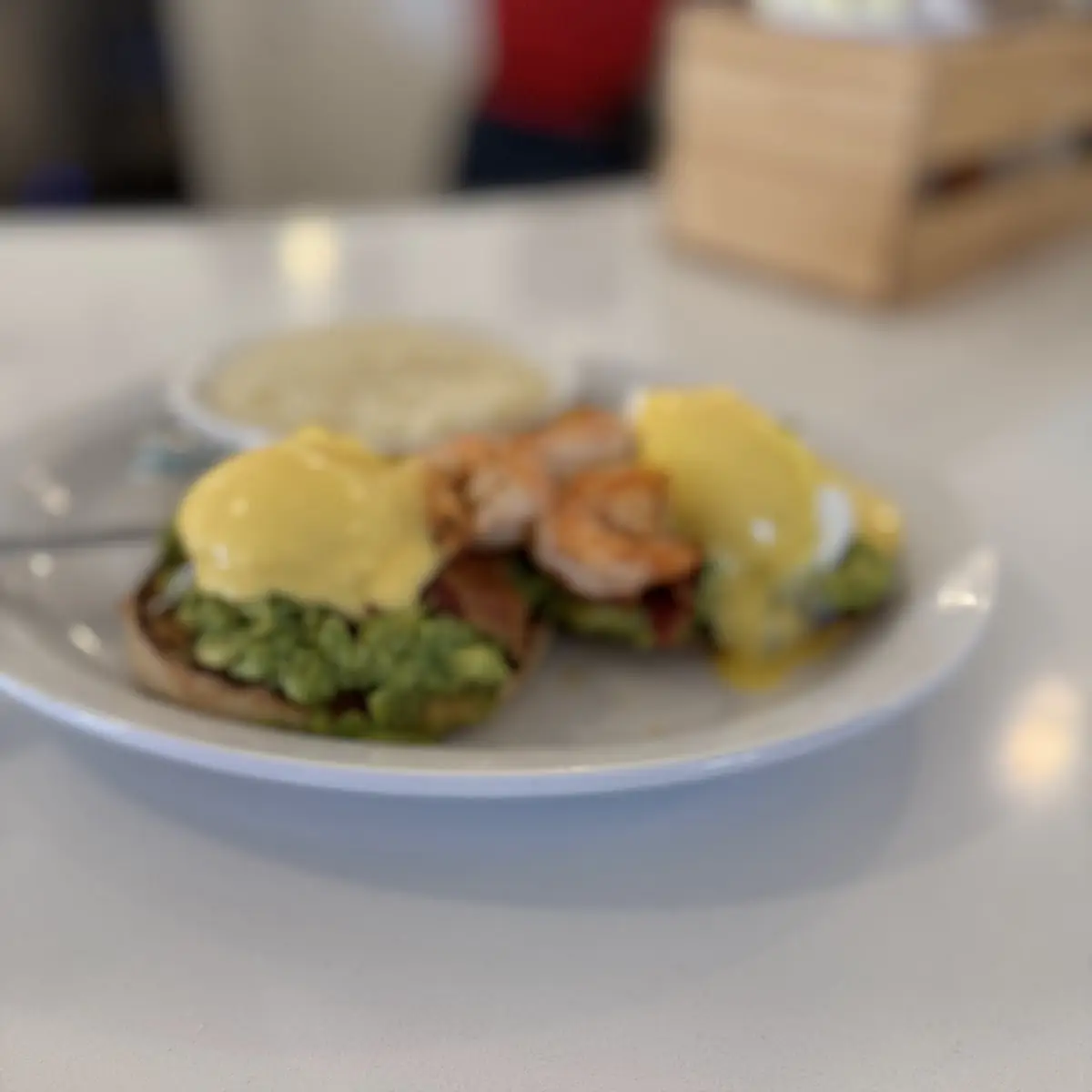 Eggs Benedict with Shrimp