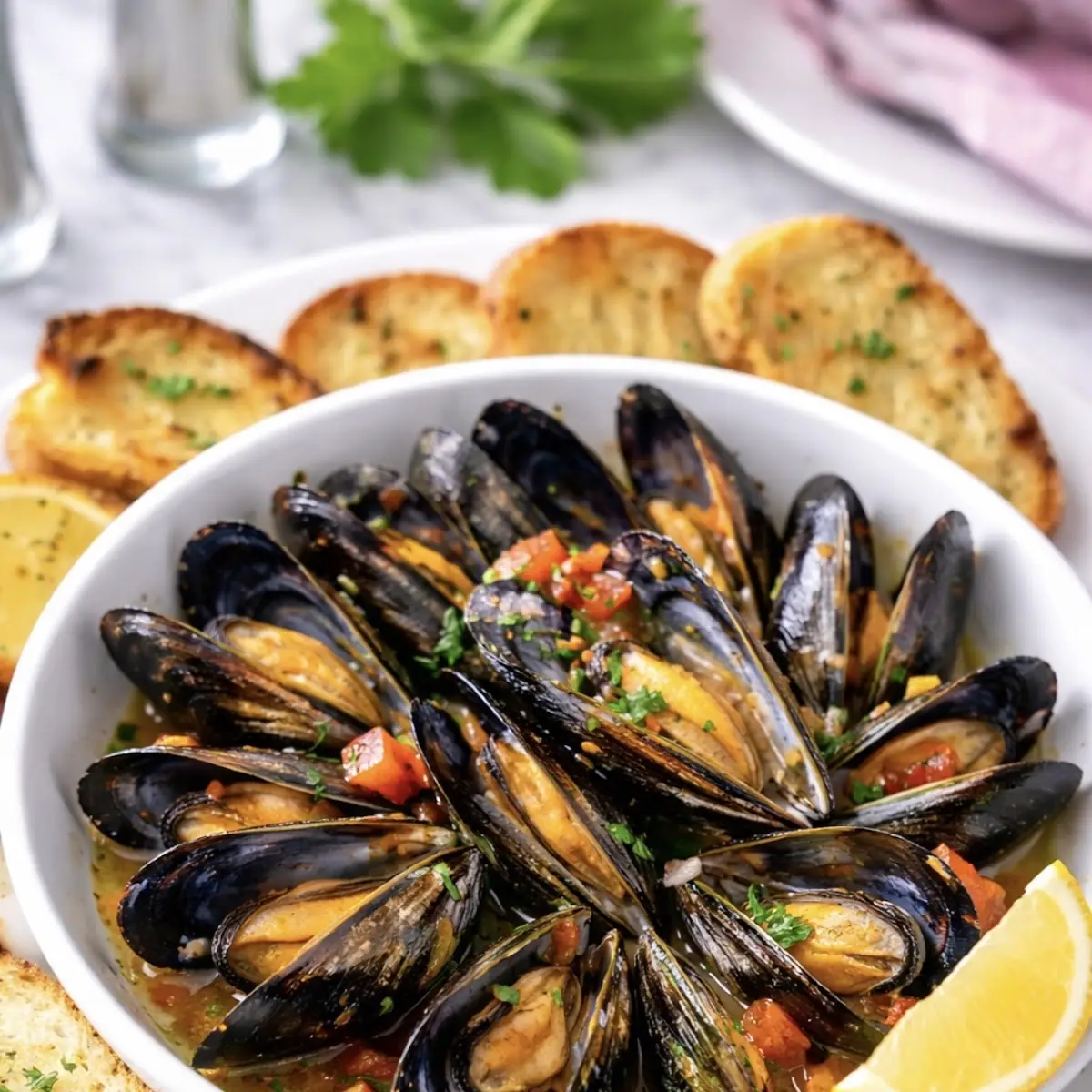Steamed Mussels