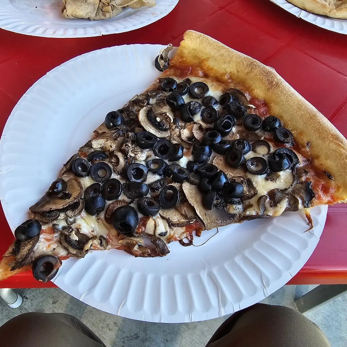 Mushroom and Olive Pizza