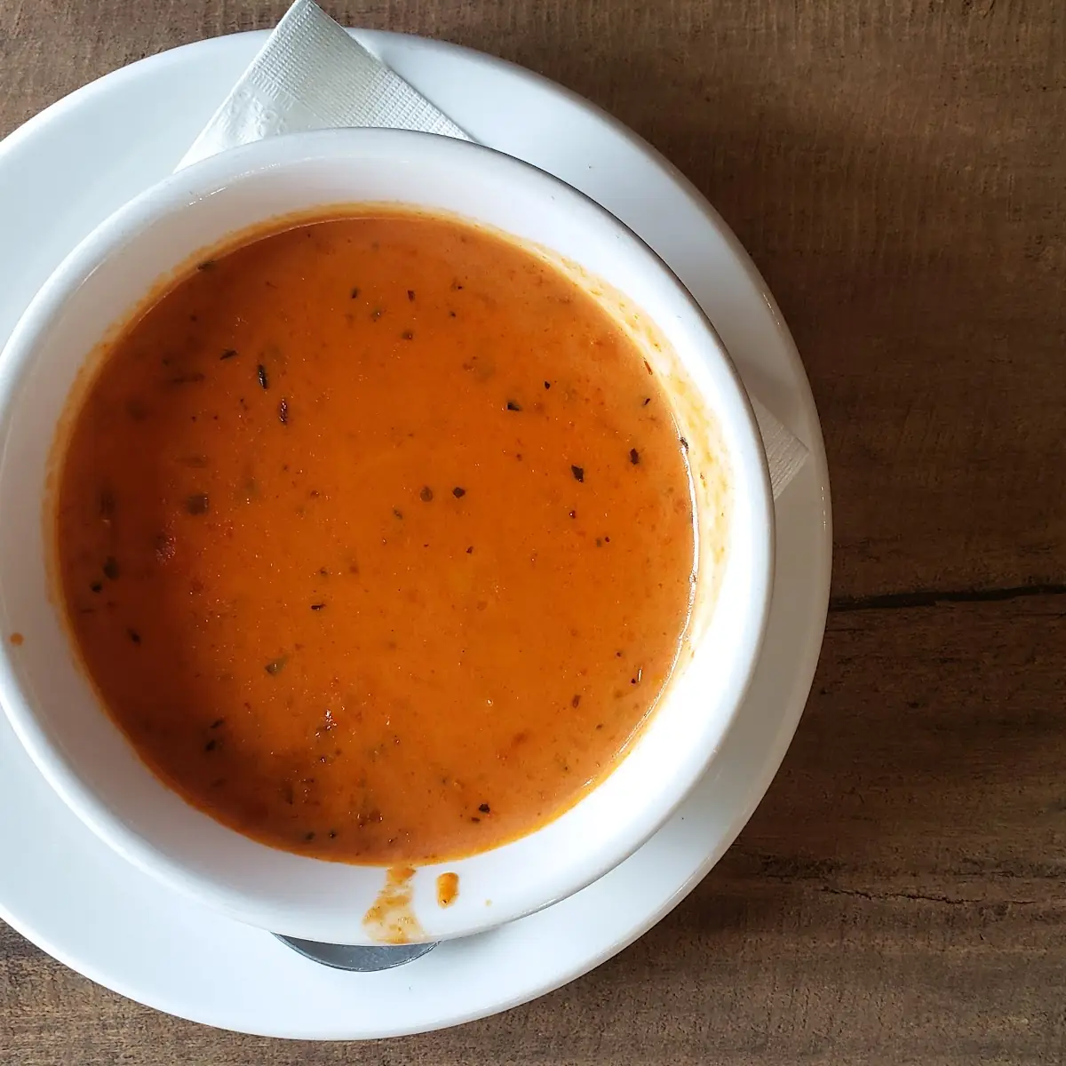 Tomato Basil Crab Bisque