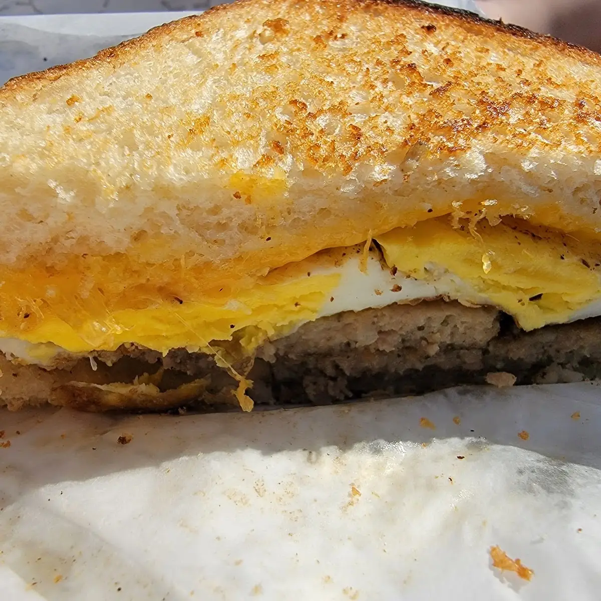 Bacon or Sausage Egg & Cheese