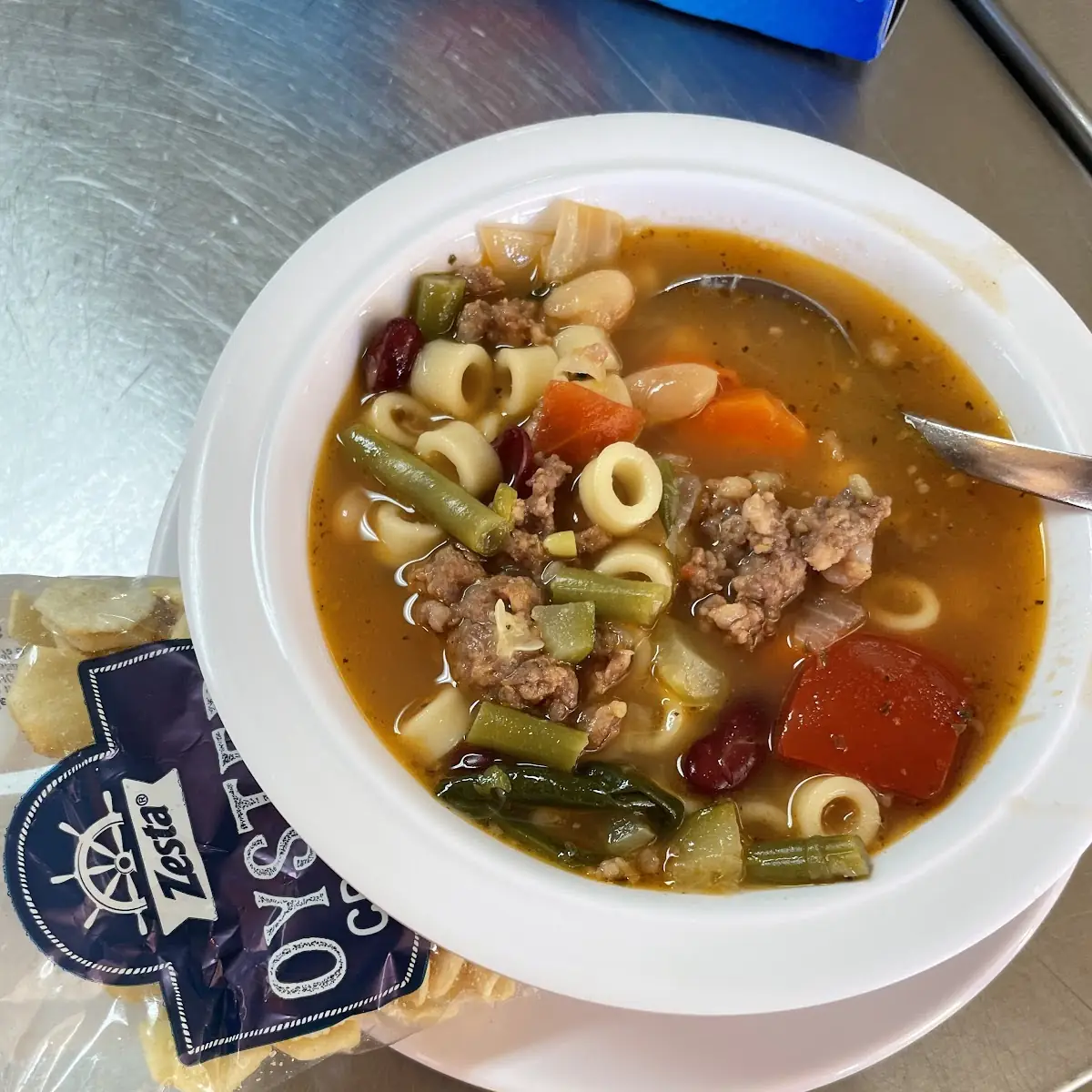 Hamburger Cup of Soup