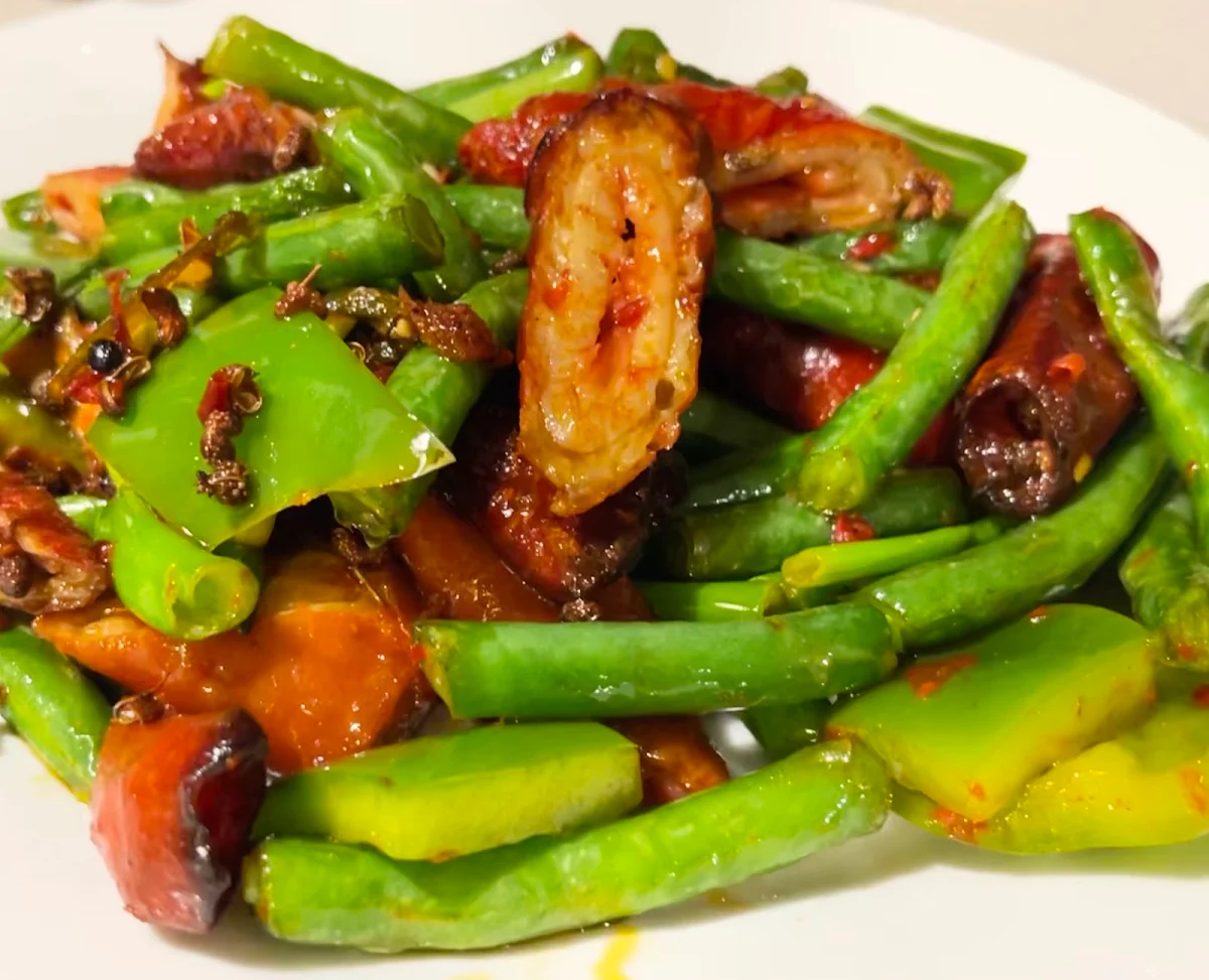 Dry Chilli Intestines, Beijing House Restaurant (Relocated as Dumpling Inn Restaurant)