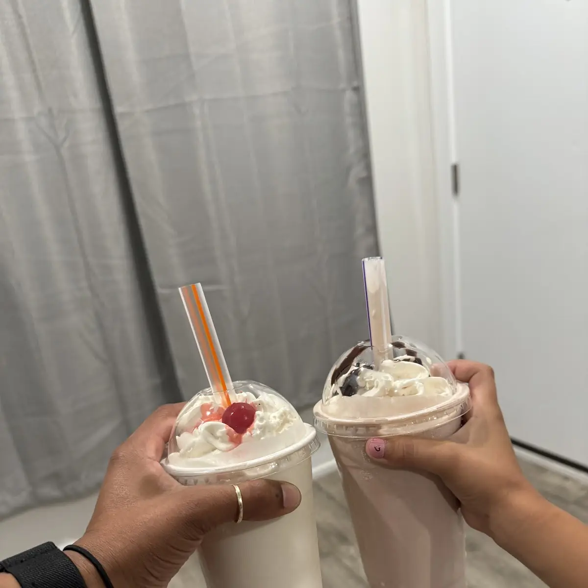 Vanilla and Chocolate Milkshakes