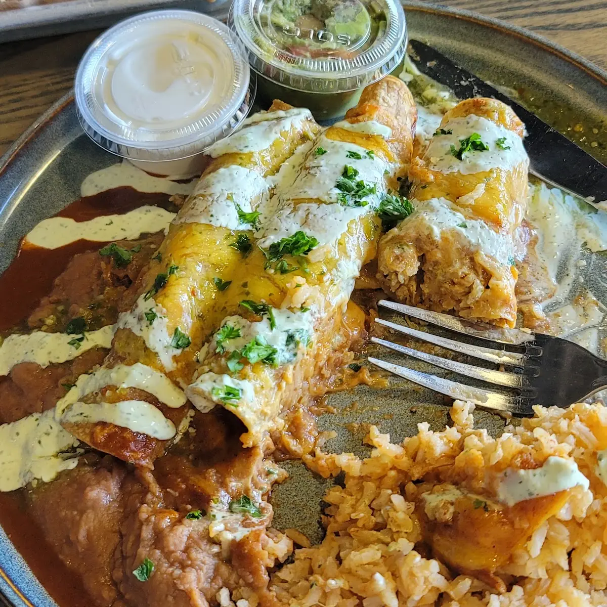 Smoked Chicken Enchiladas