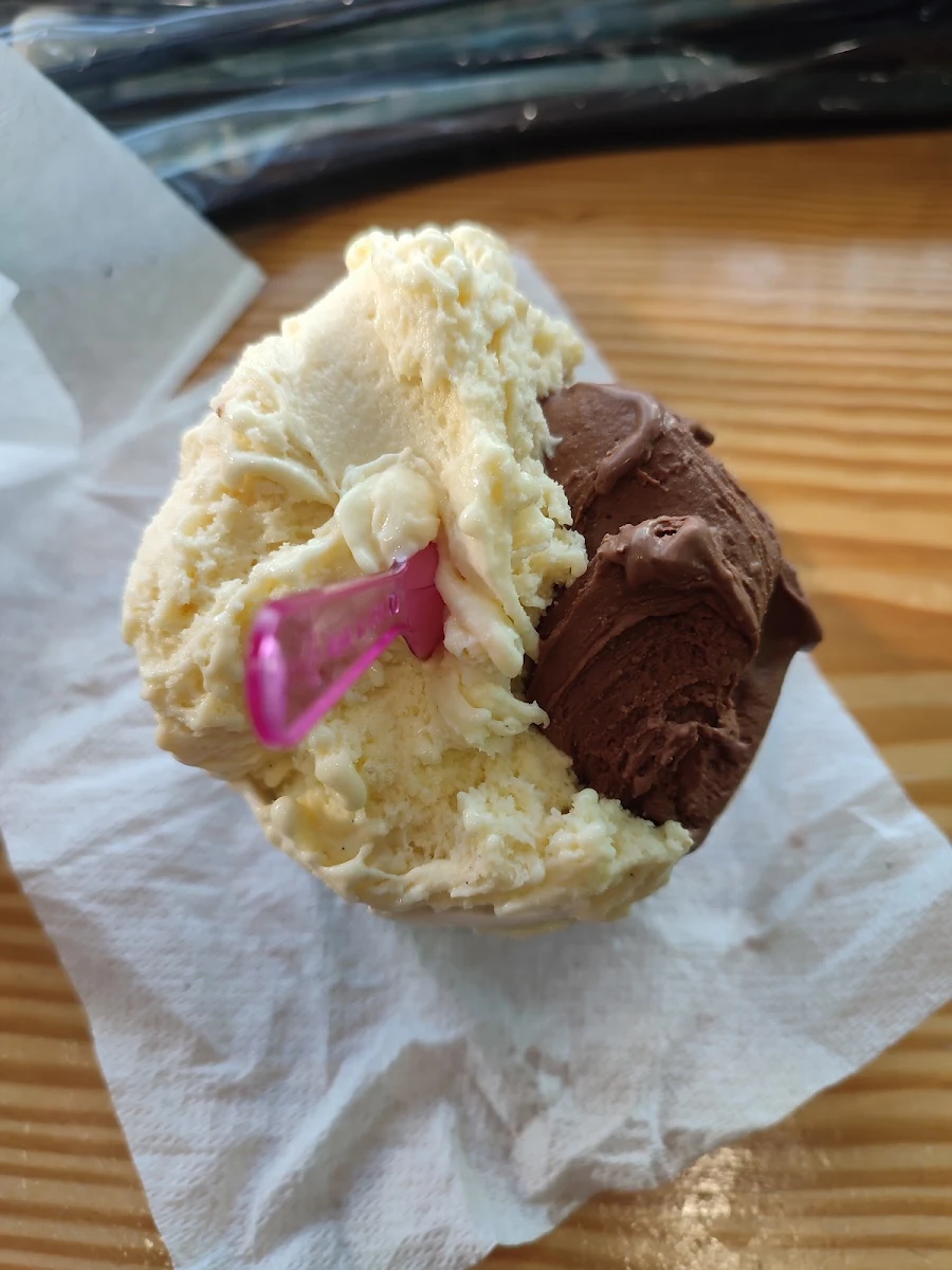 Chocolate Rum Pasa and Vanilla Ice Cream