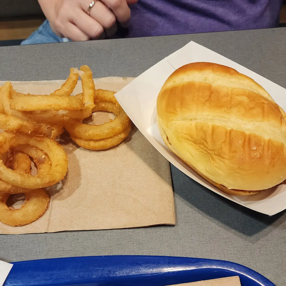 Fish Sandwich Combo with Onion Rings