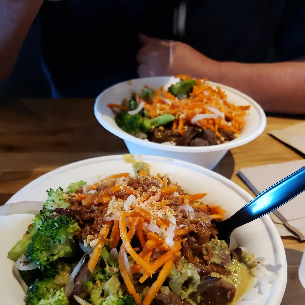 Yellow and Green Curry Bowl