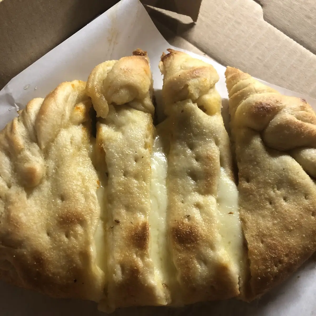 Cheese Sticks on Pizza Dough