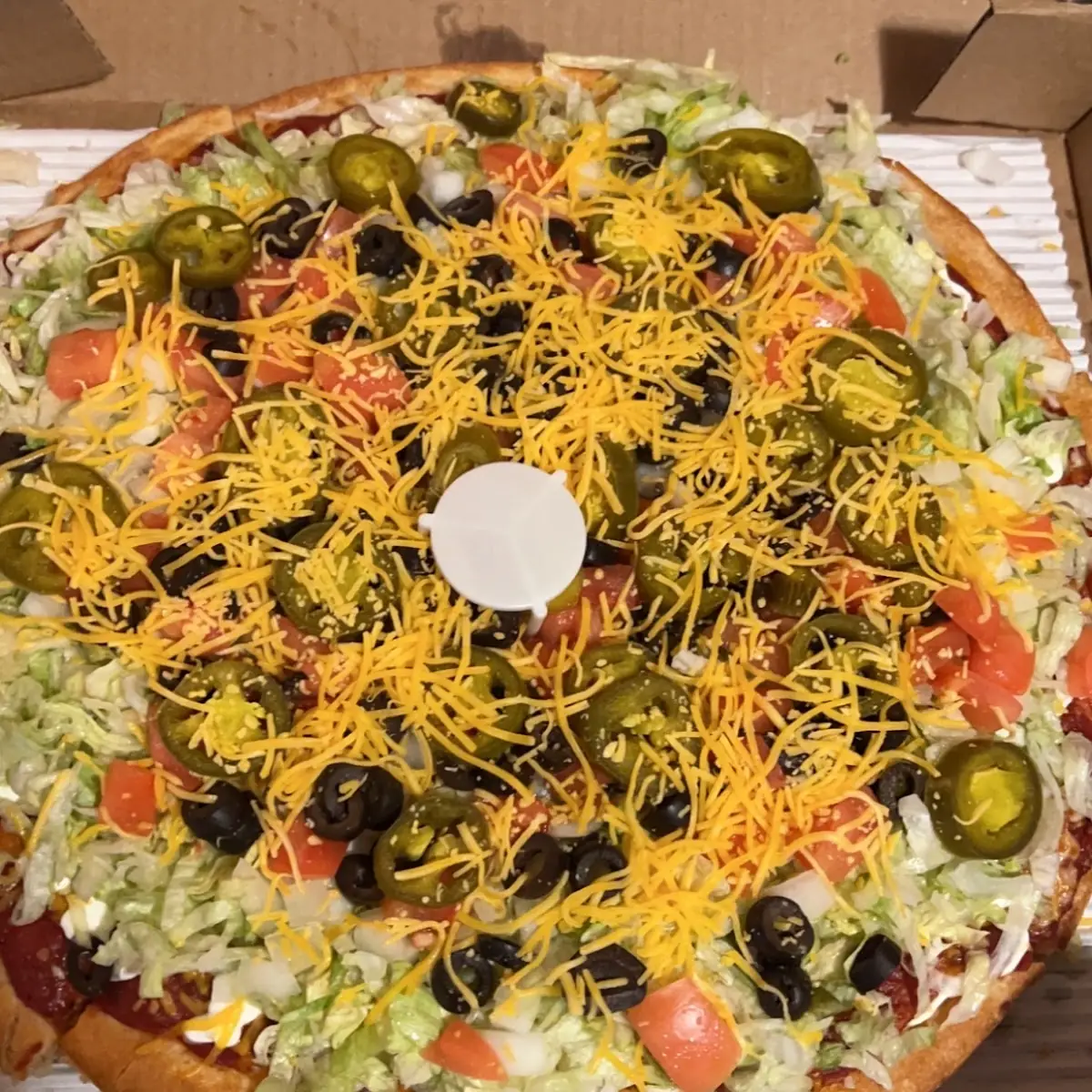 Taco Veggie Pizza