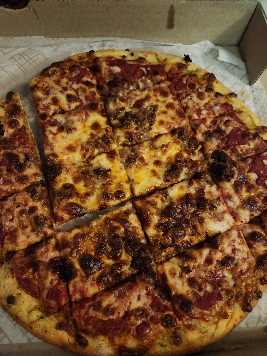 Sausage Pizza Burnt