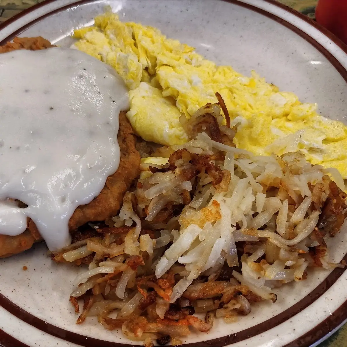 Country Fried Steak and Eggs