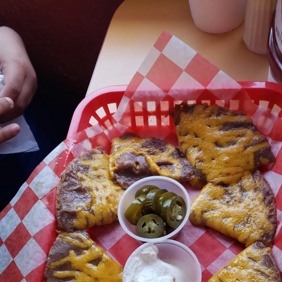 Beef Bean and Cheese Nachos