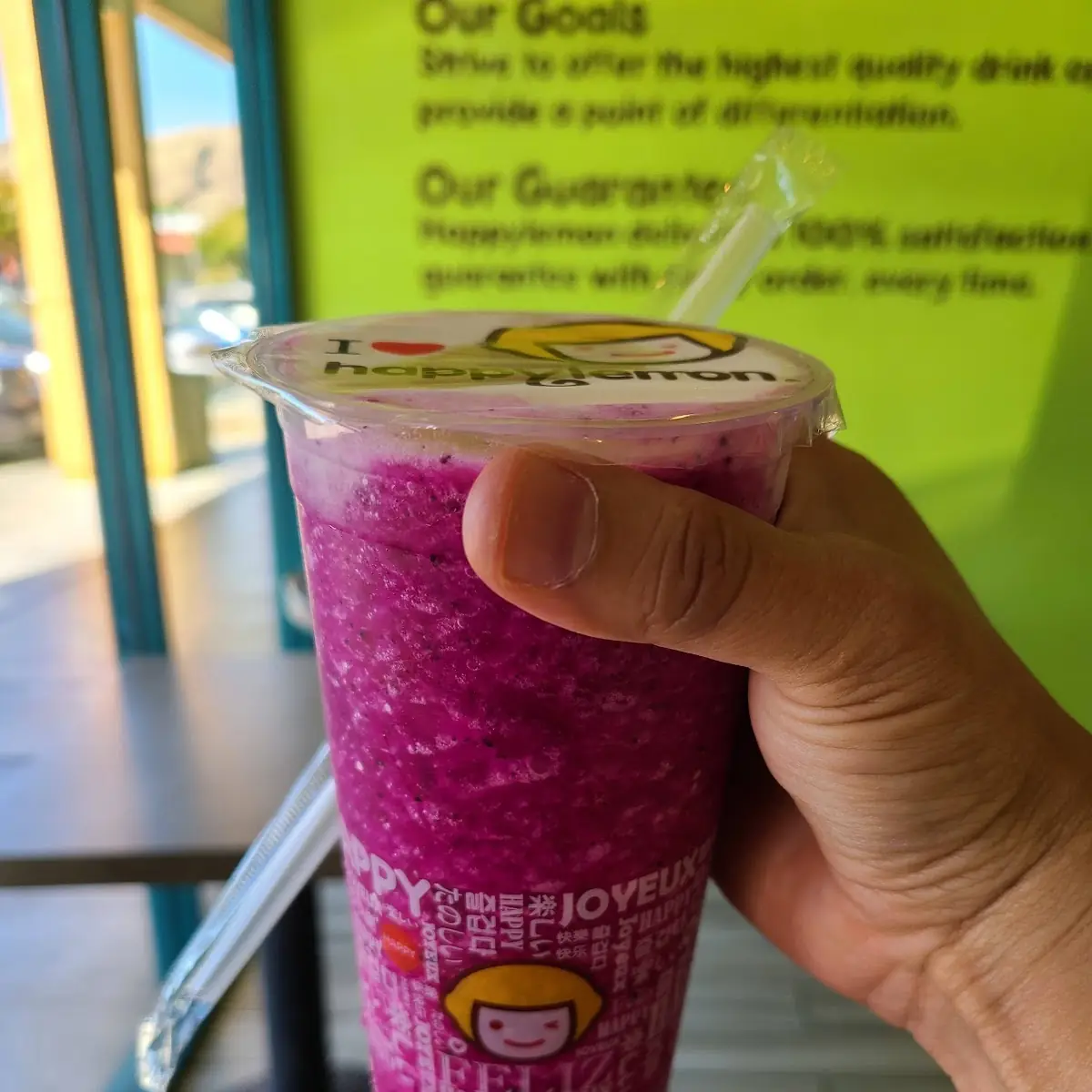Dragon Fruit Lemon Slushy