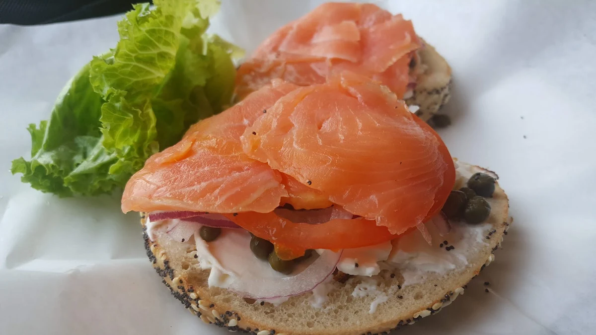 Lox and cc Sandwich Open Face