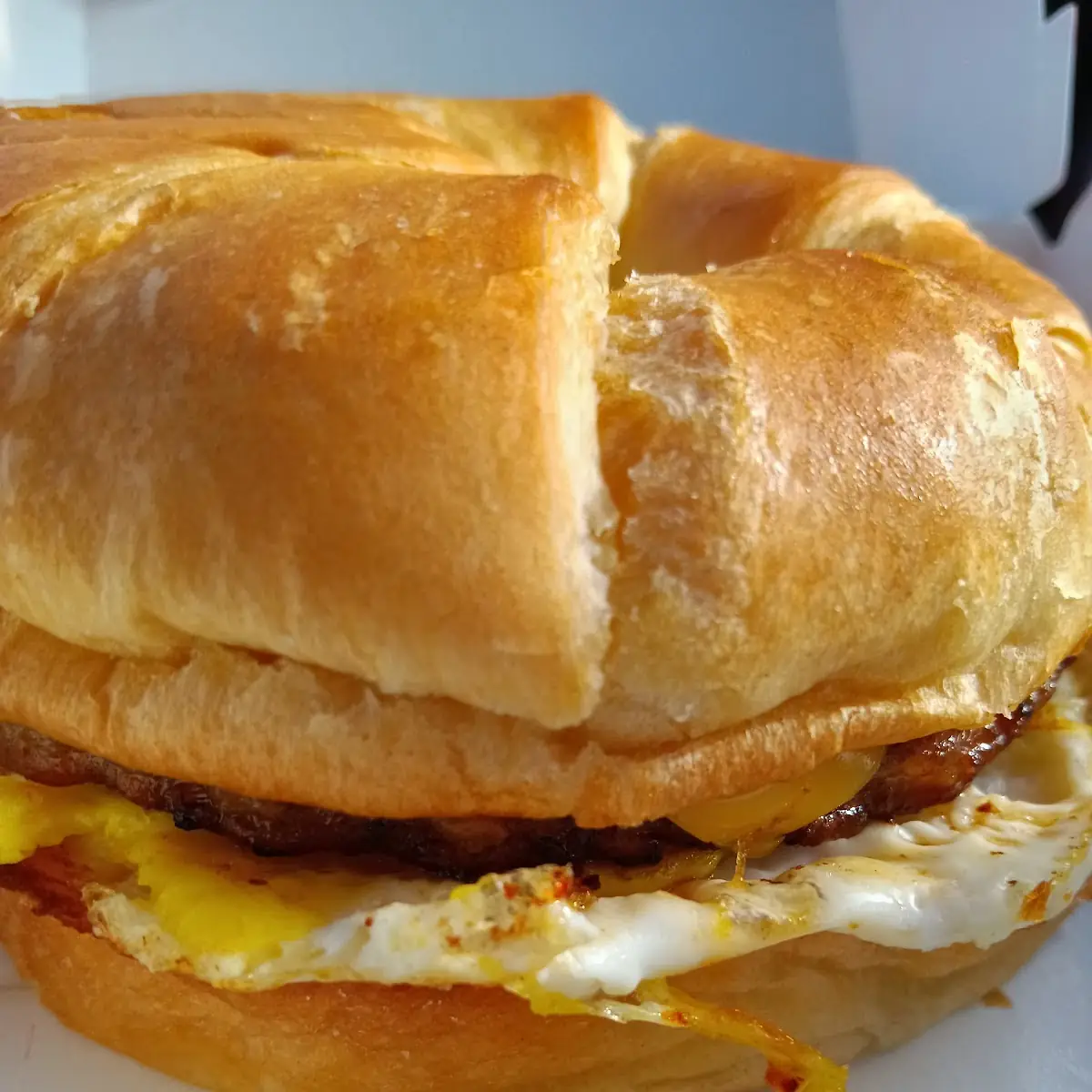 Sausage Egg Cheese Croissant Sandwich