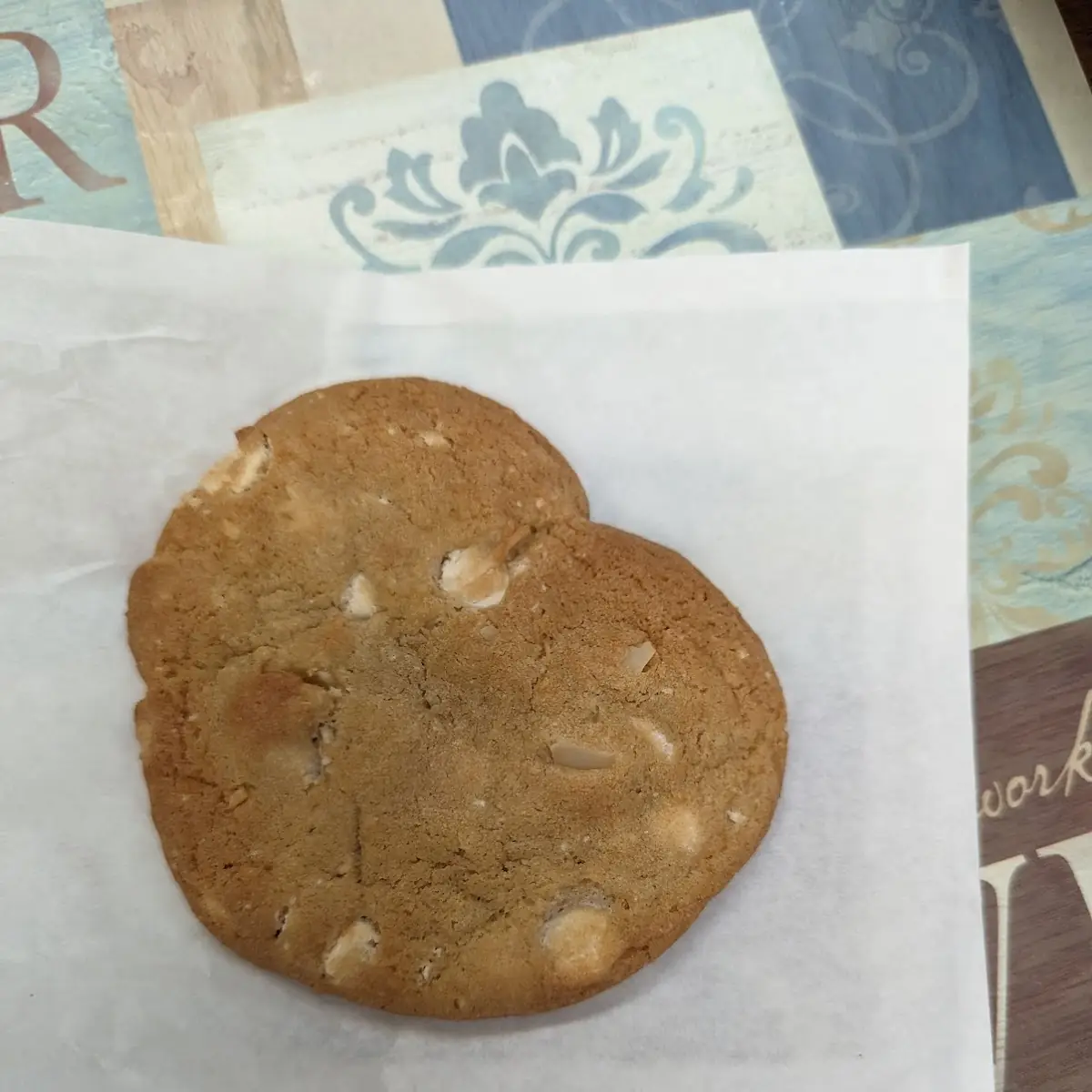 White Chocolate Macadamia Nut and Coconut Cookie