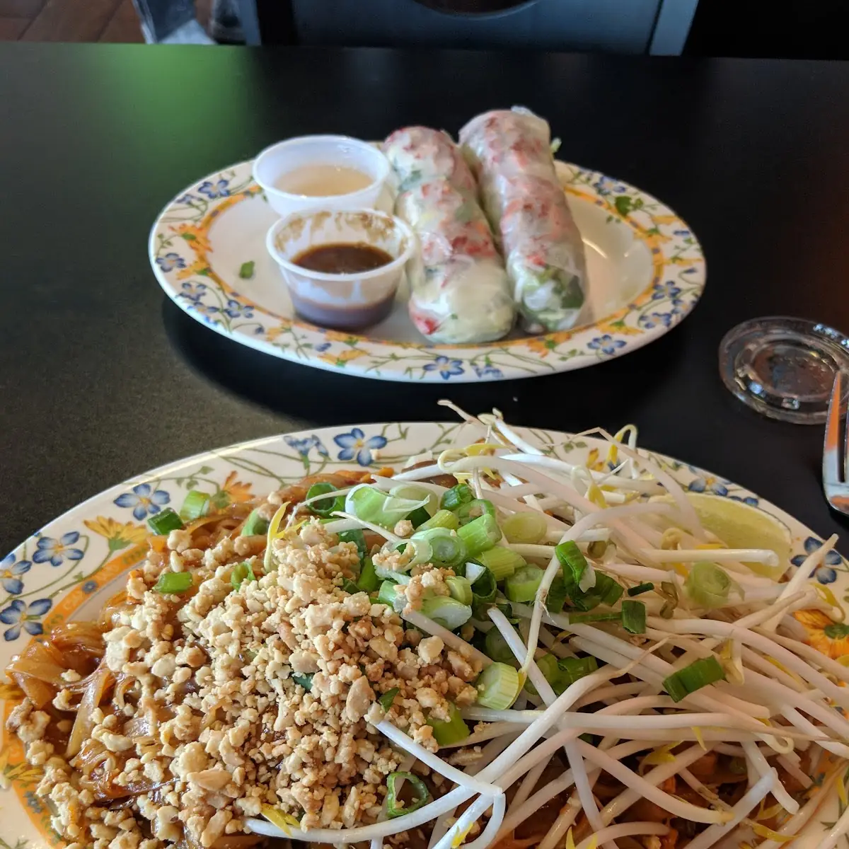 Roast Pork Spring Rolls and Beef Pad Thai Curry