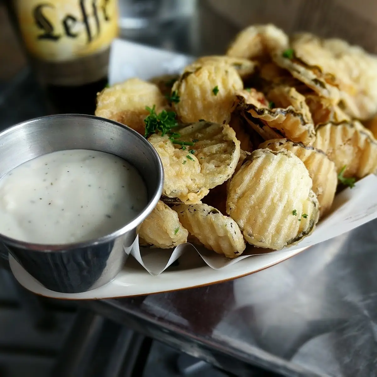 Hand Cut Fries or Fried Pickle Chips