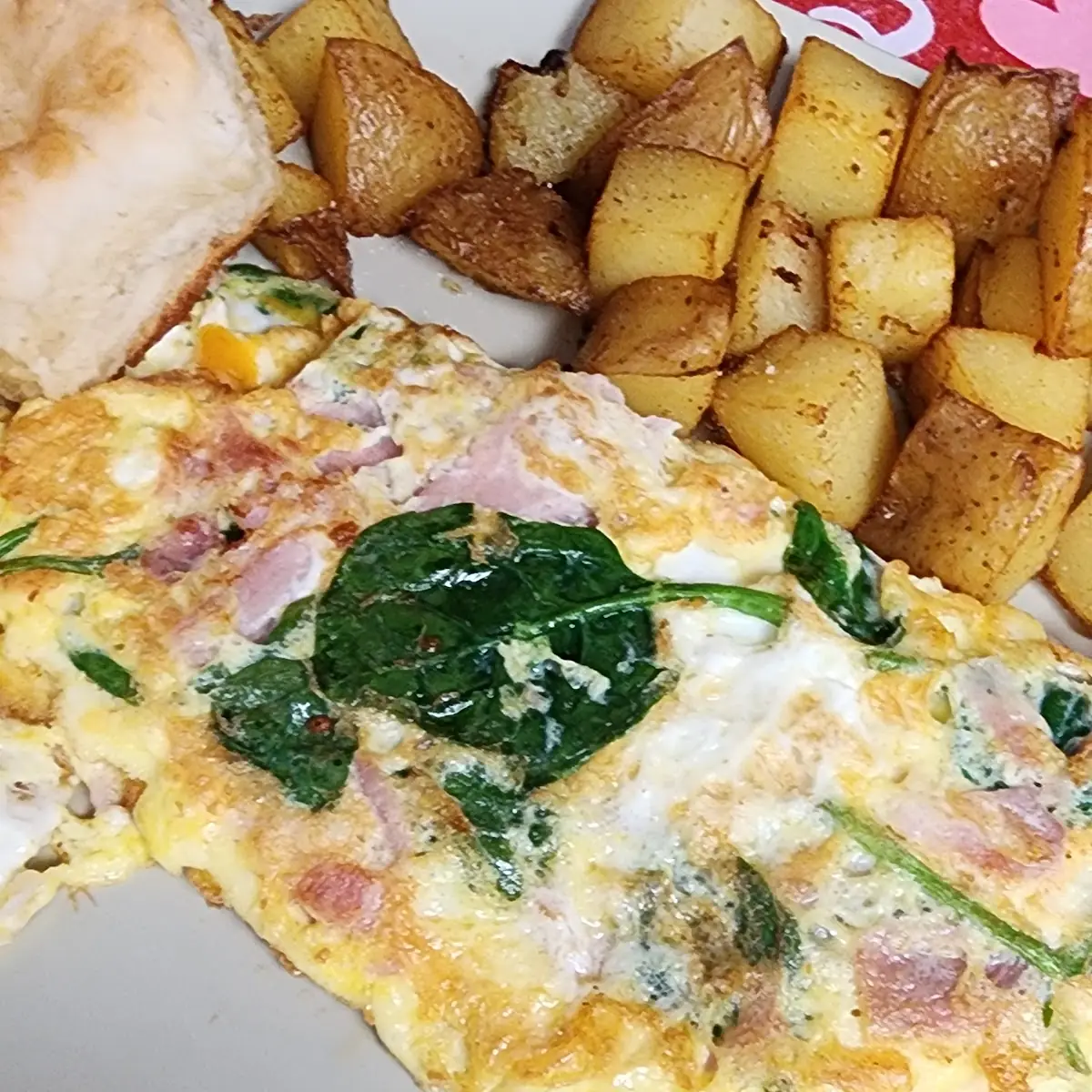 Ham Spinach and Cheese Omelet