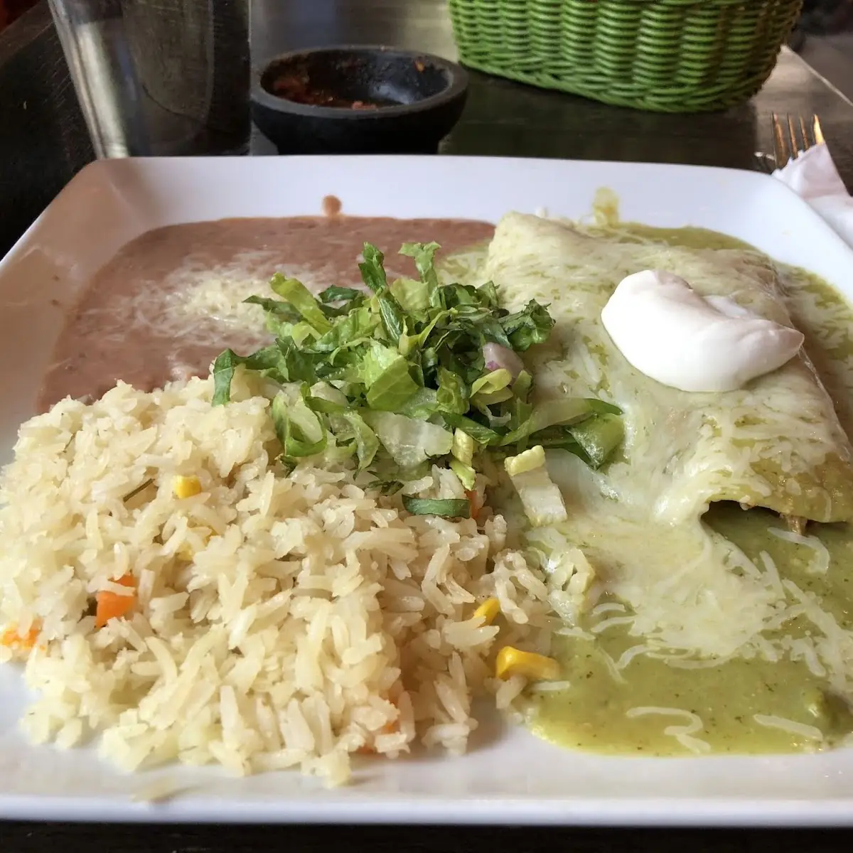 Two Enchiladas Suizas