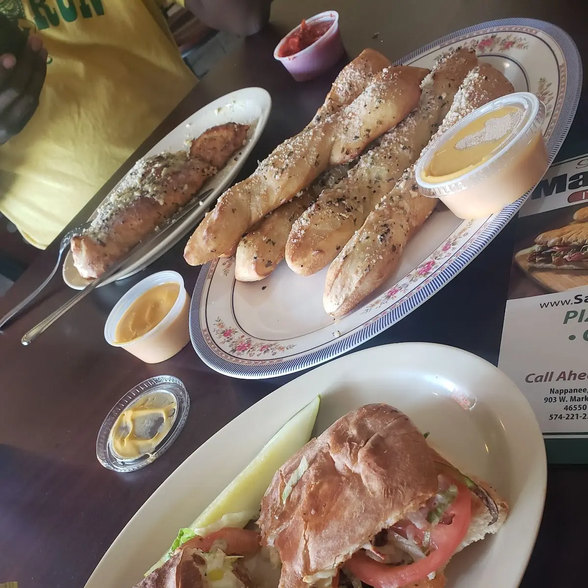 Philly Cheese Steak Bread Sticks and Calzone
