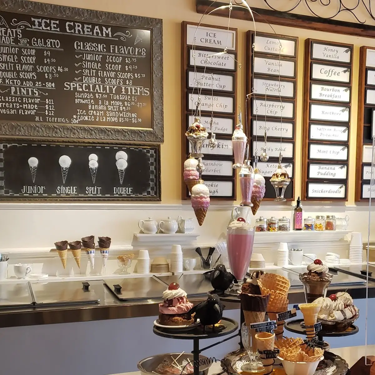 Banana Split Milkshakes Toppings and Ice Cream