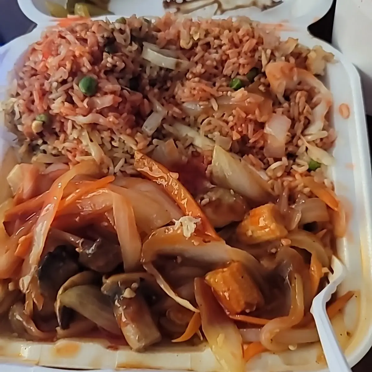 Spicy Chicken with Vegetable Fried Rice