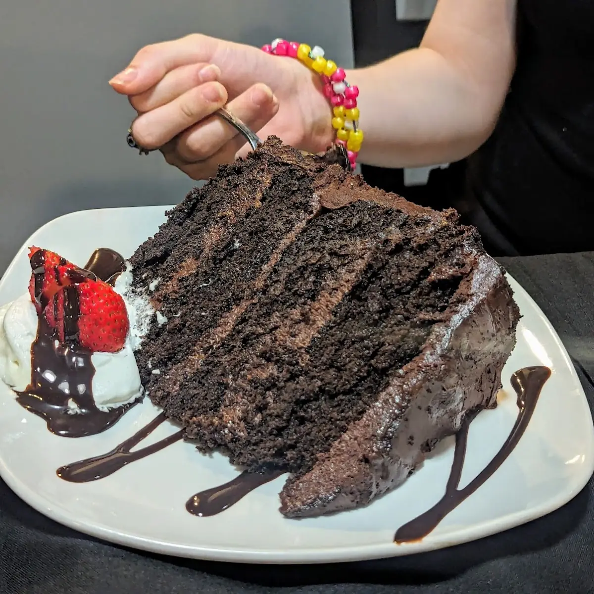 Chocolate Cake Slice