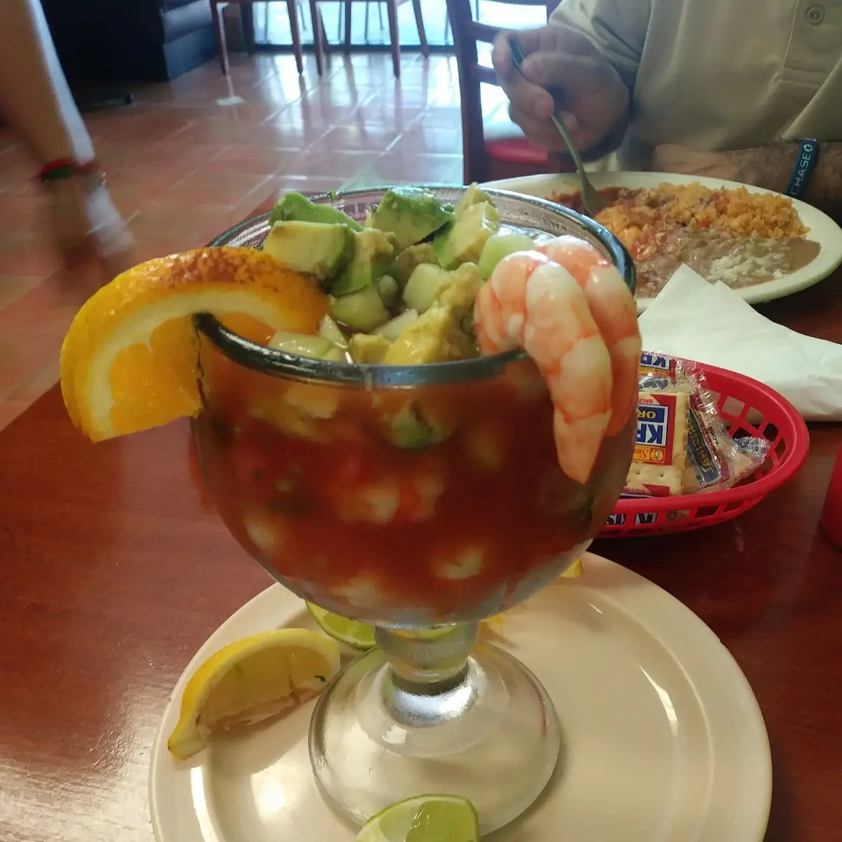 Shrimp Ceviche Tostada