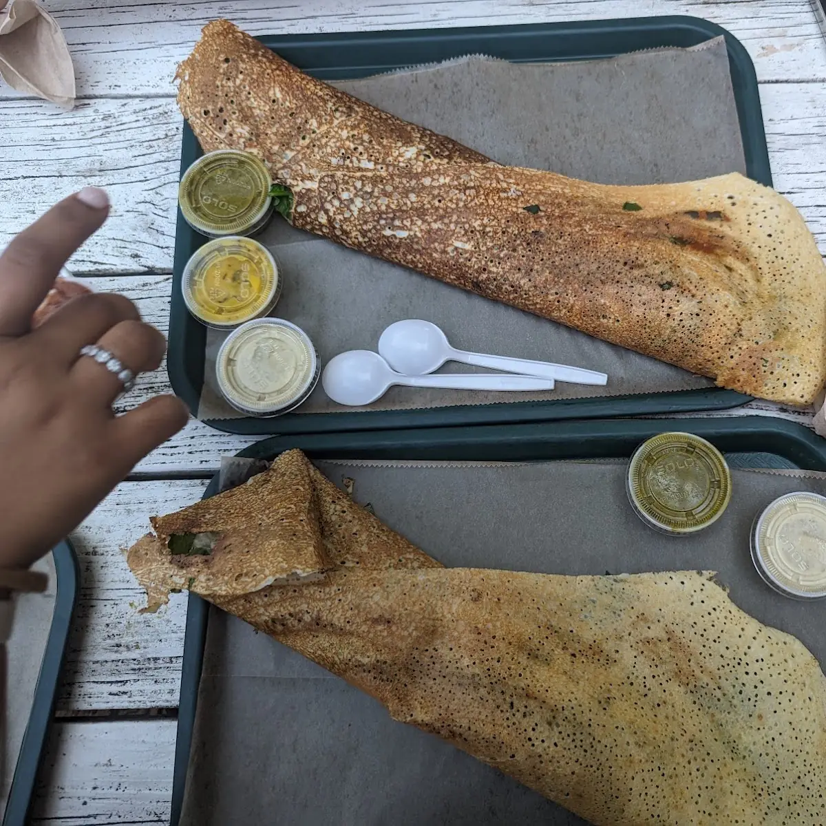 Soup and Cheese Dosa