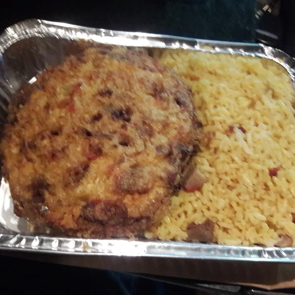 Pork Fried Rice and Egg Roll