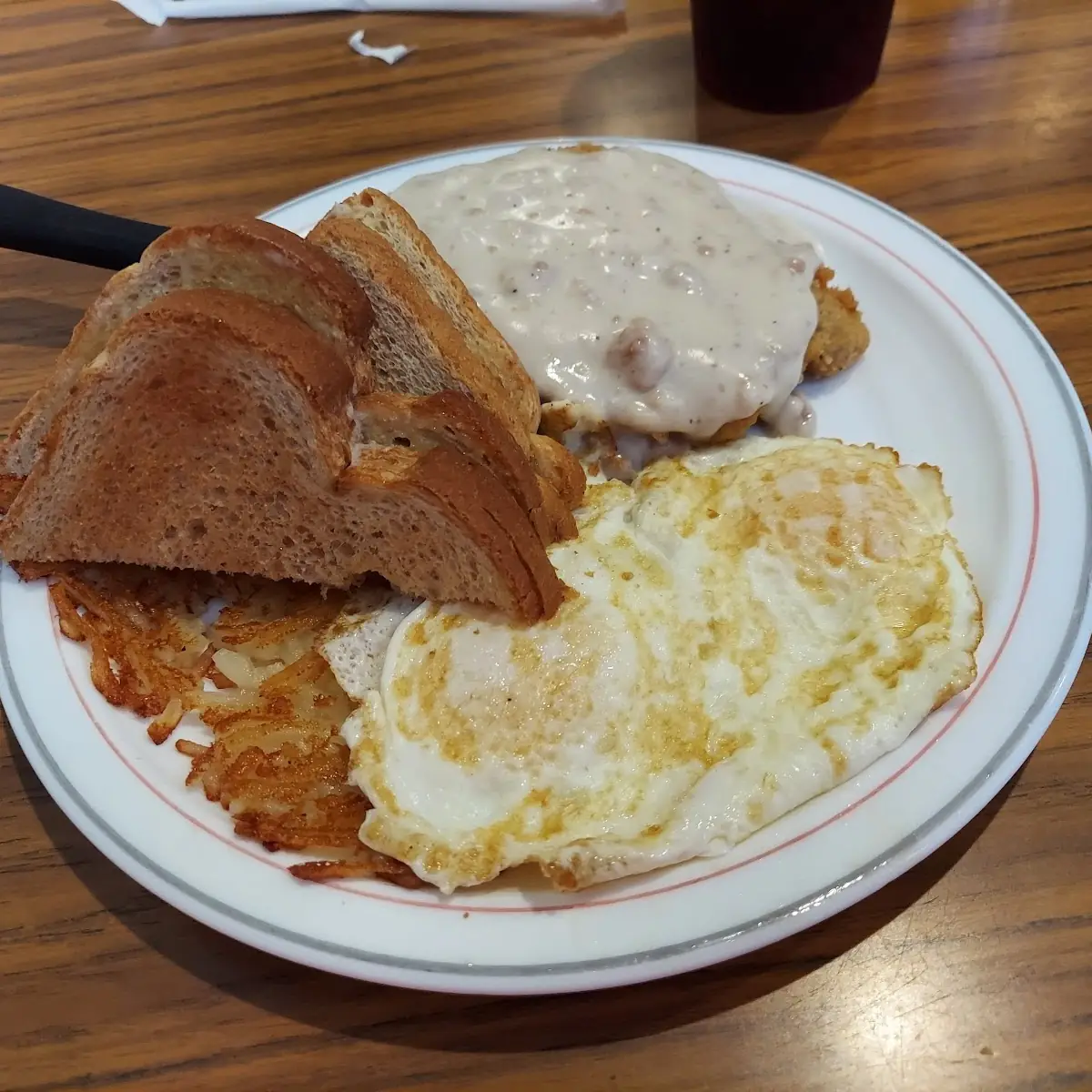 Chicken Fried Steak and Eggs with Gravy