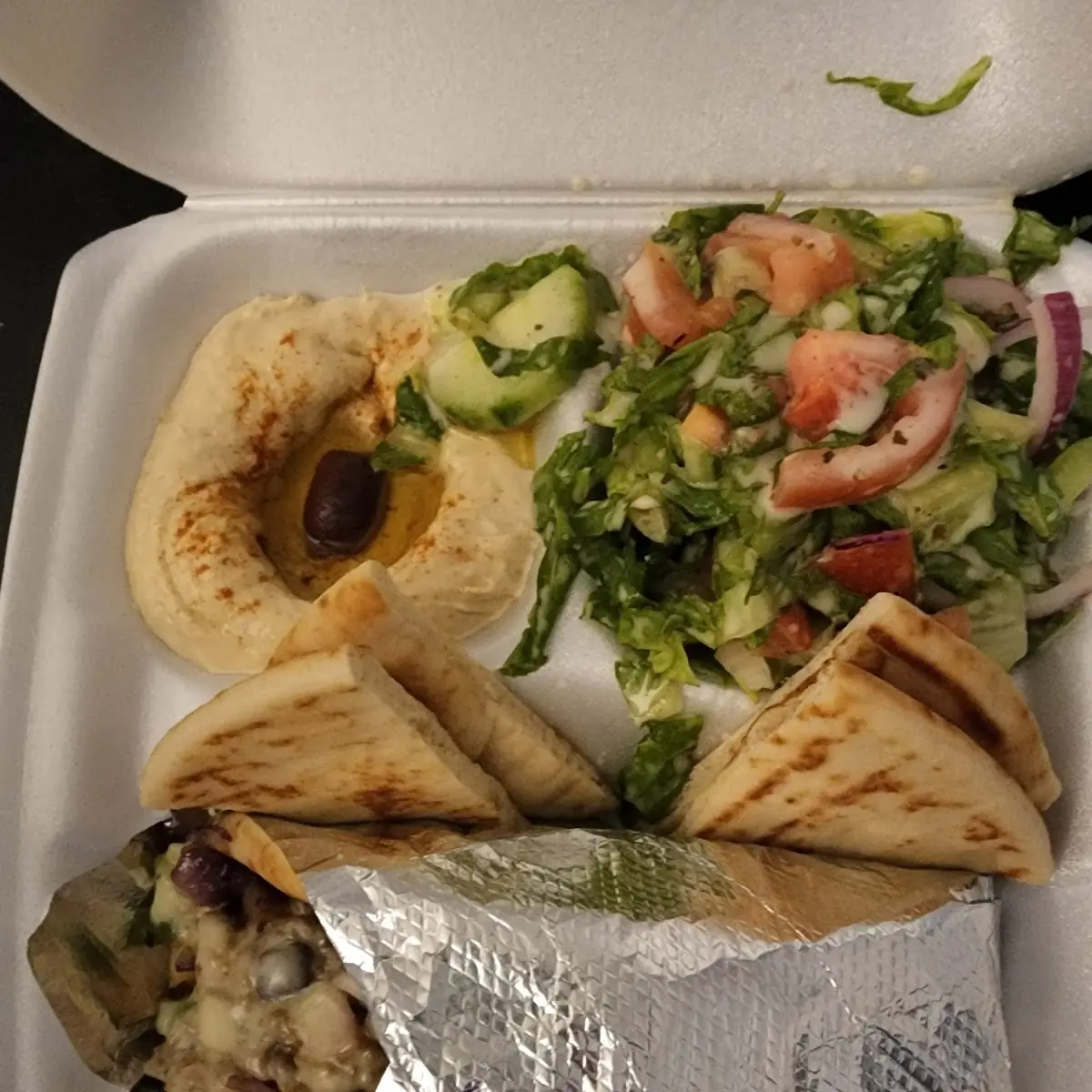 Gyro Hummus Dip Salad