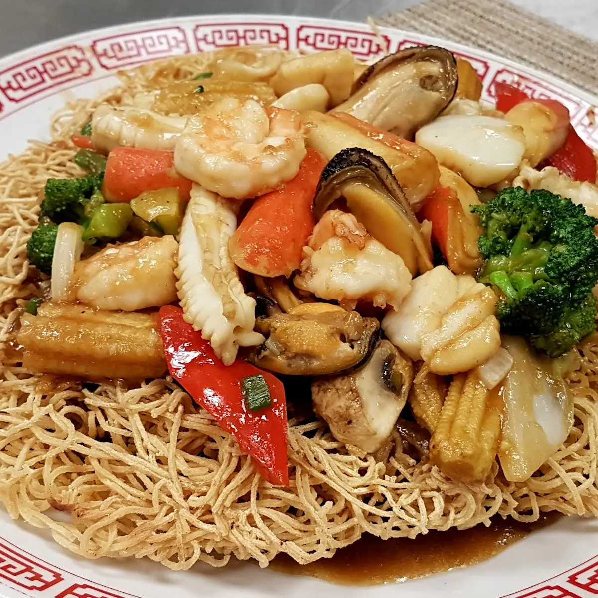 Combination Pan Fried Noodles