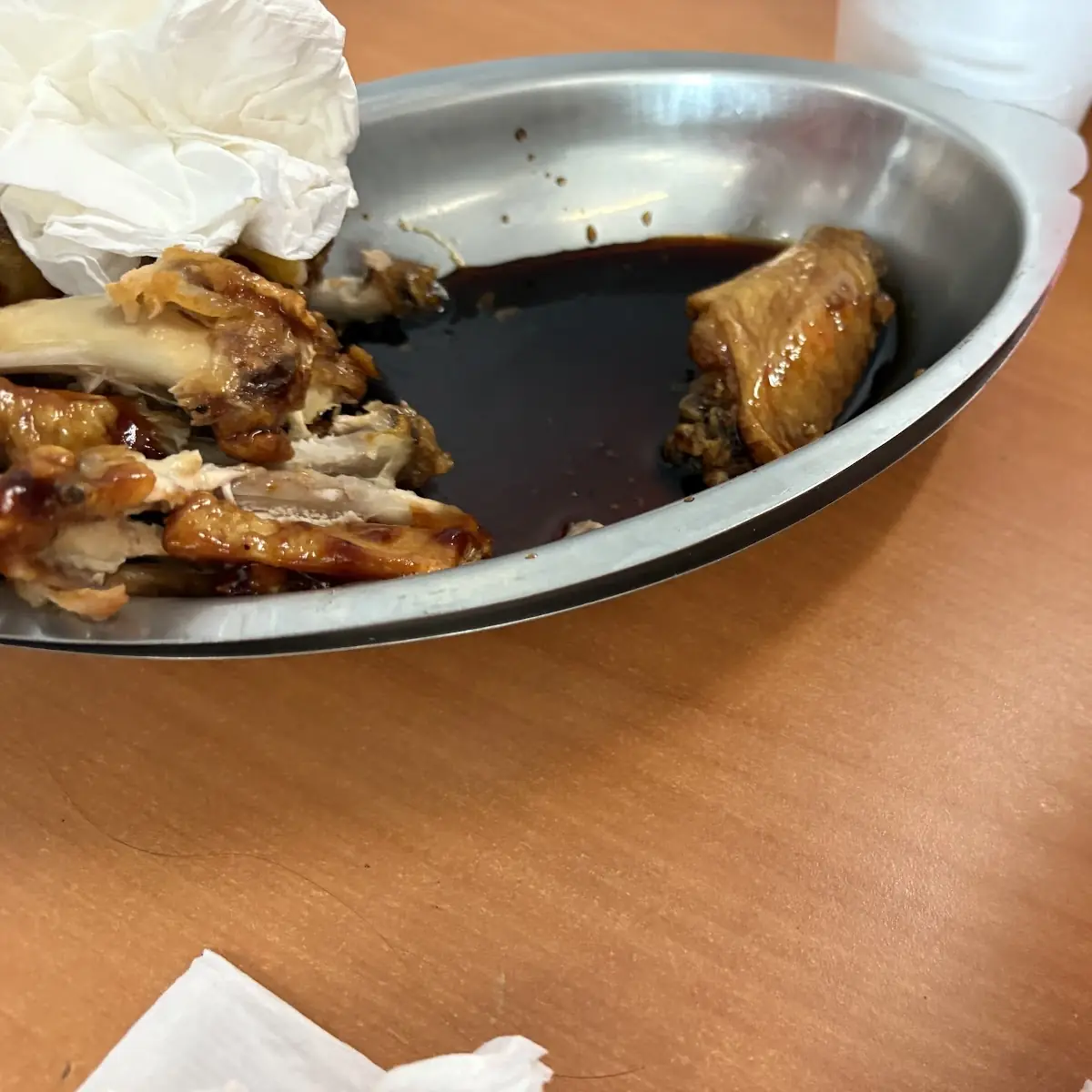 Fried Chicken Wings with Barbecue Sauce