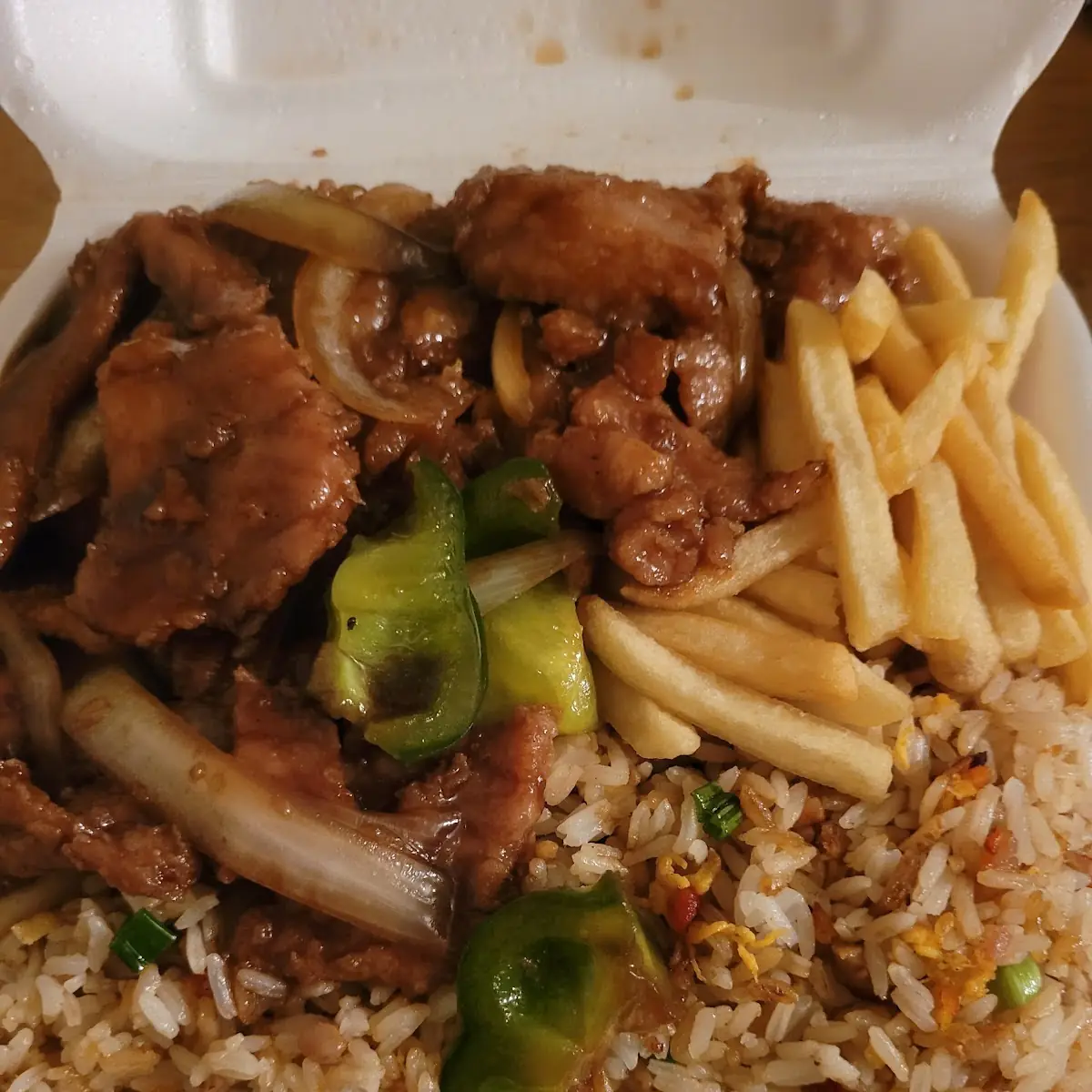 Combinación De Pepper Steak