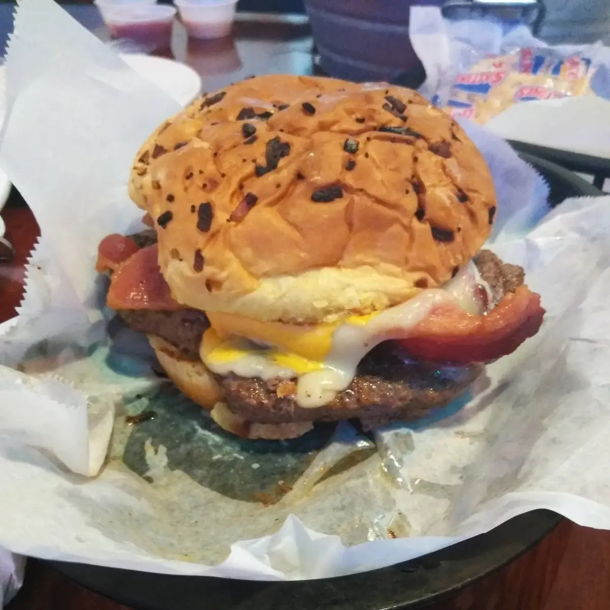 Bacon Cheese Bomb Burger